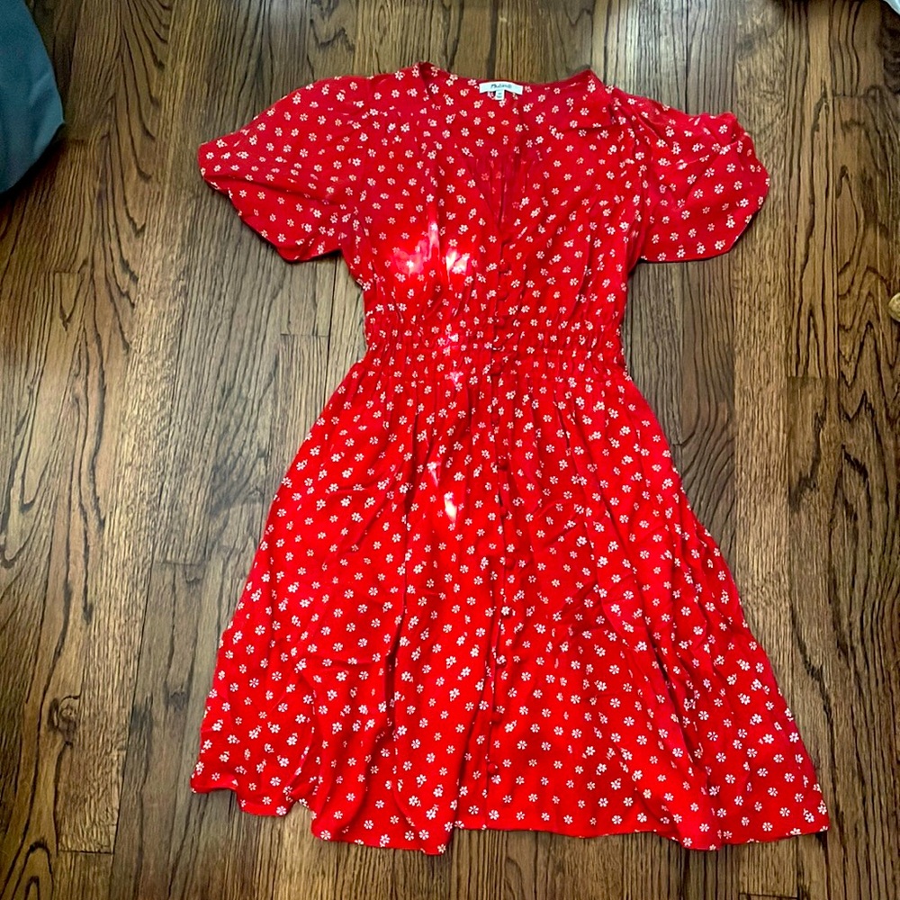 Floral print mini dress